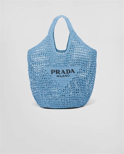 prada blue beach bag